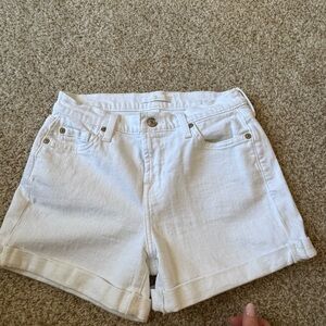 Women’s 7 For All Mankind Mid Rise Rolled Cuff Shorts.